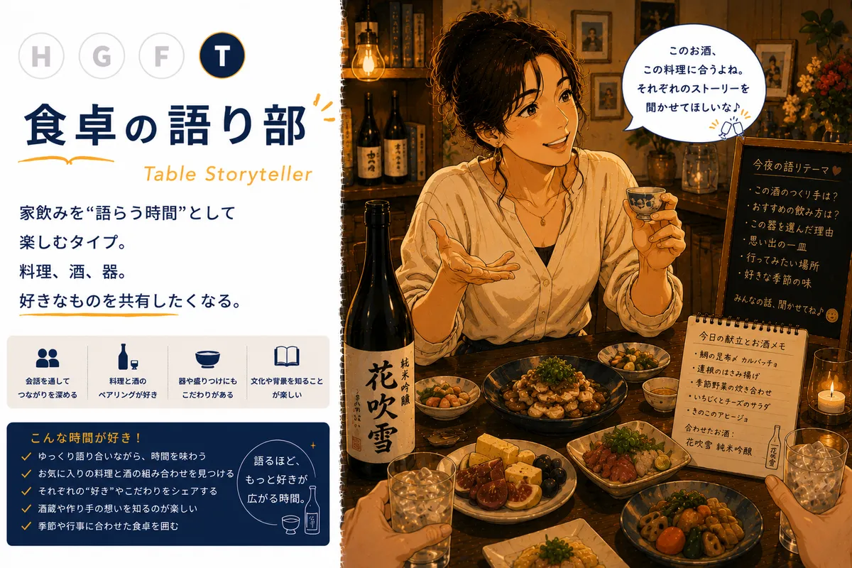 食卓の語り部タイプ