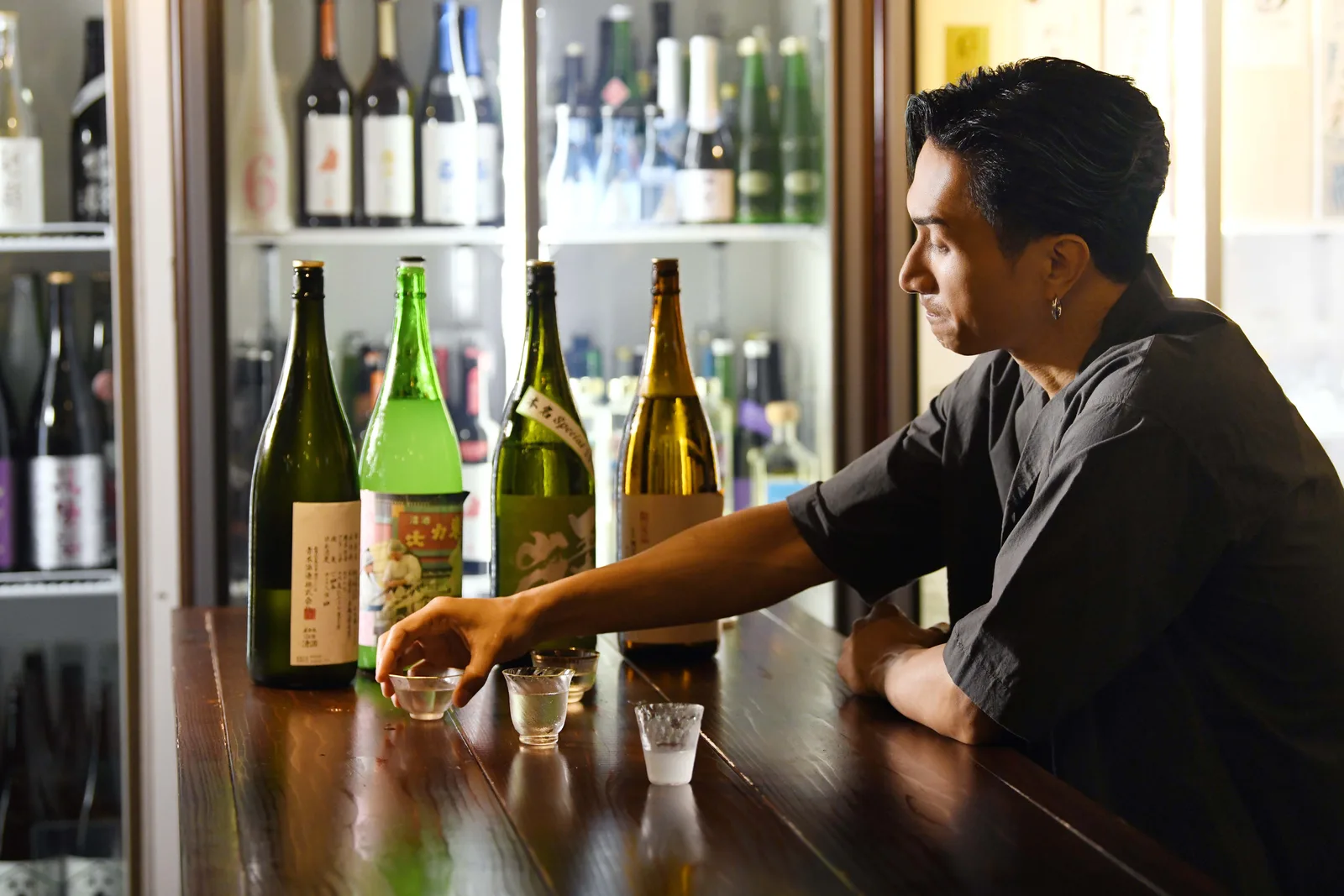 試飲した日本酒